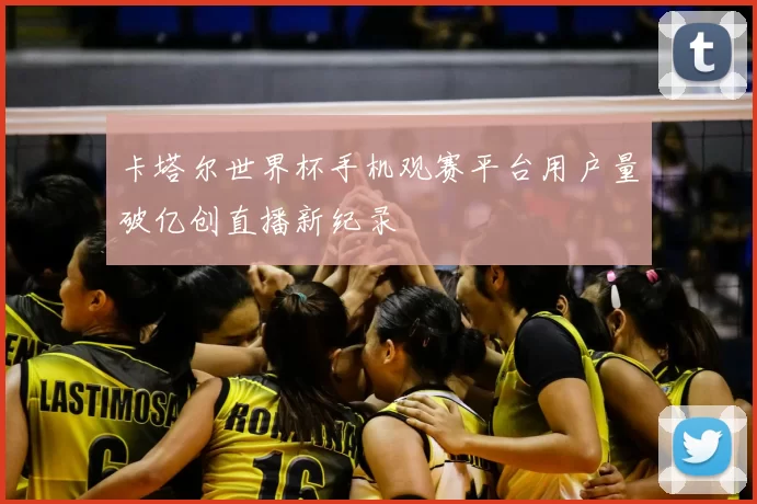 卡塔尔世界杯手机观赛平台用户量破亿创直播新纪录